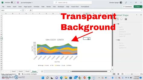 how to make white background transparent in excel