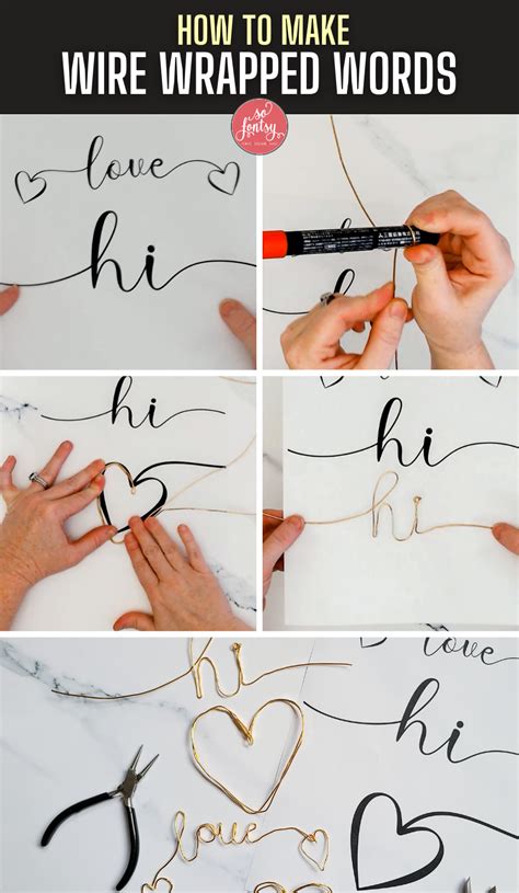 How To Make Wire Words