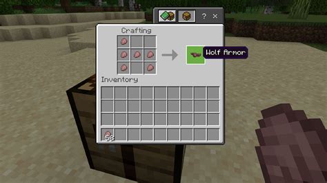 how to make wolf armor in minecraft java