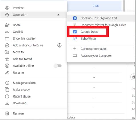 how to make word document to google docs