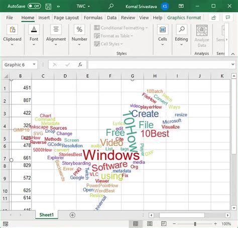 how to make word in ms excel