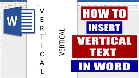 how to make words go vertical in word