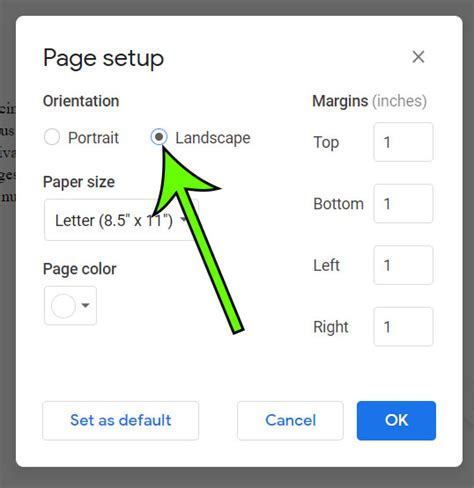 how to make writing horizontal on google docs