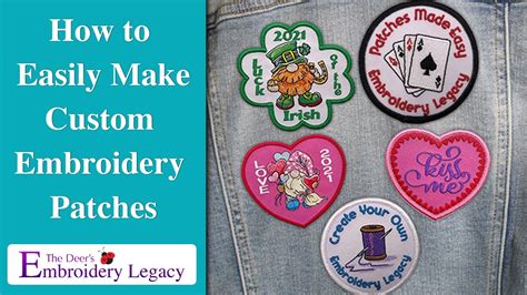 how to make your own embroidered patches