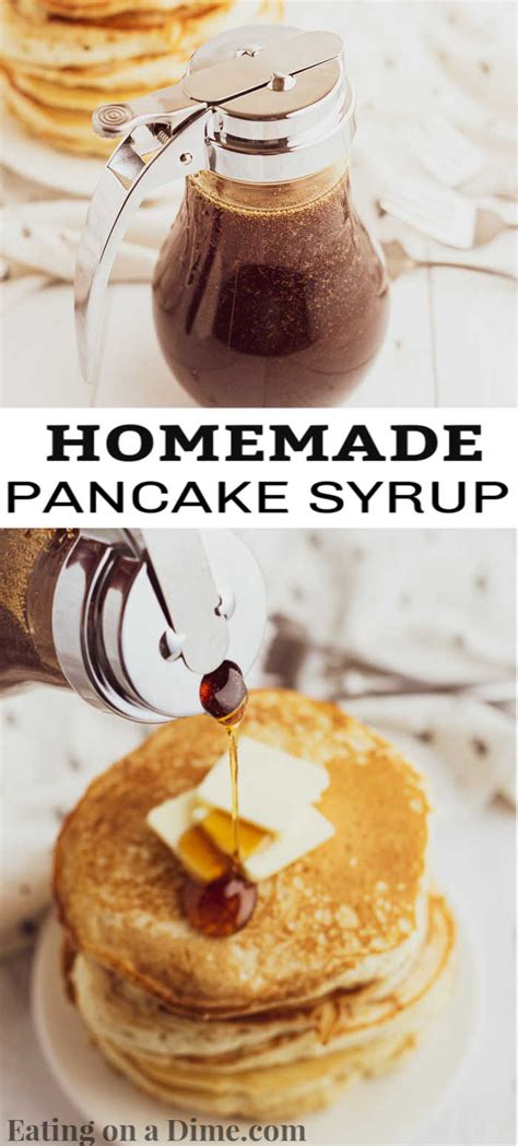 how to make your own syrup for pancakes