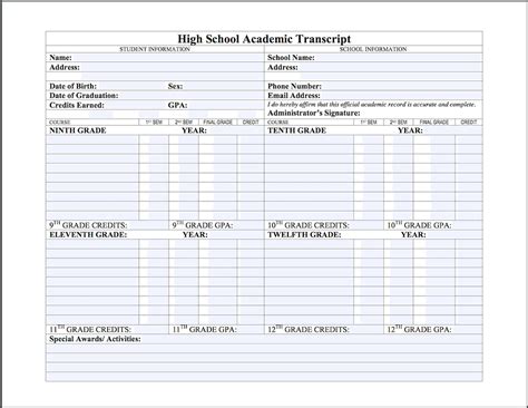 how to make your own transcript