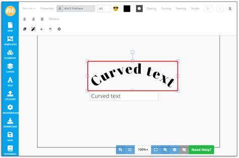 how to make your text curve on google docs