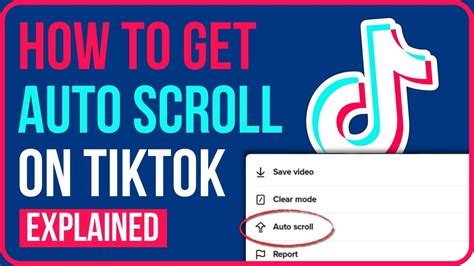 how to make your tiktok automatically scroll
