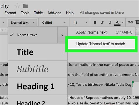 how to make your words double spaced in google docs