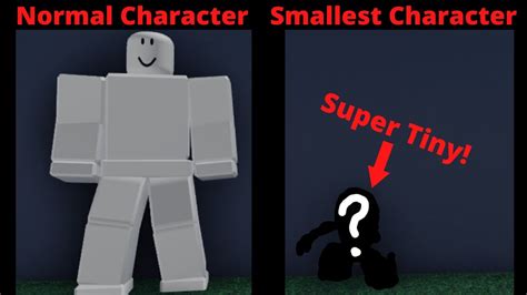 how to make yourself really small in roblox for free