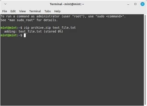 how to make zip folder in linux