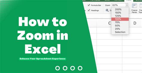 How To Make Zoom In Excel