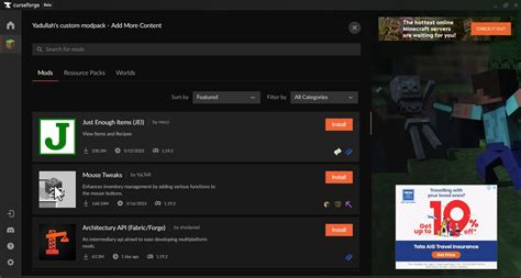 how to manually add mods to curseforge modpack
