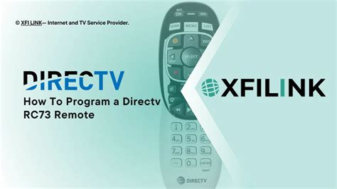 how to manually program directv remote rc73