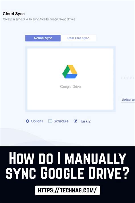 how to manually sync google drive