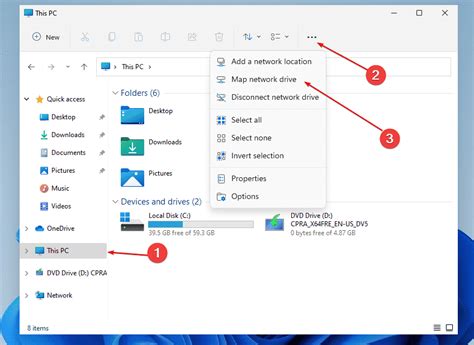 how to map a shared folder as a network drive