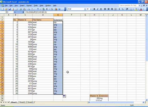 how to map columns in excel