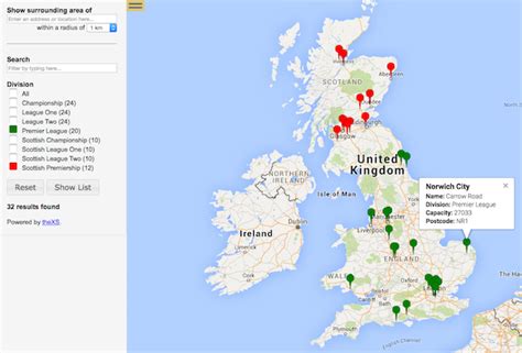 how to map multiple postcodes
