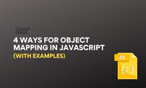 how to map one object to another in javascript
