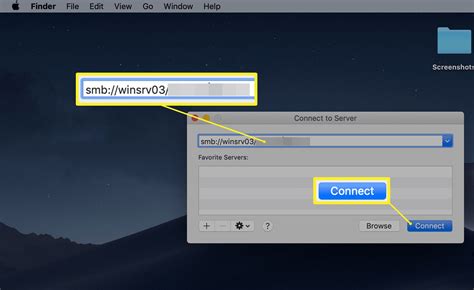 how to map shared folder in mac