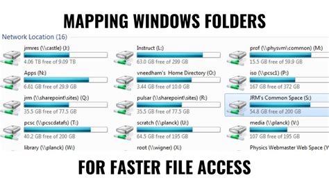 how to map shared folder in windows 10