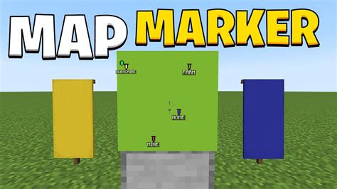 how to mark a place on map in minecraft