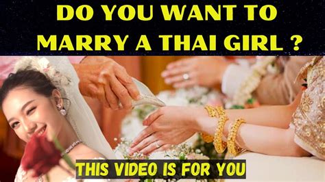 how to marry a thai girl