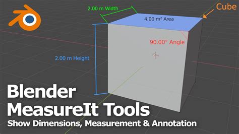 how to measure 3d model in blender