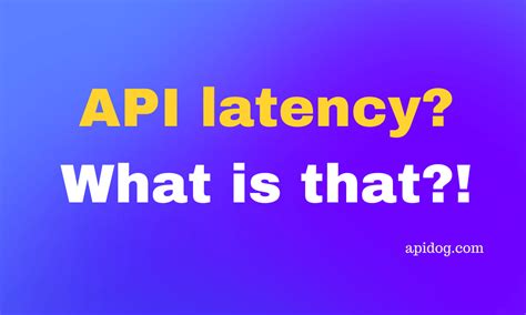 how to measure api latency