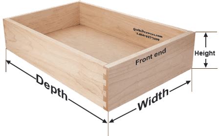 how to measure drawer box size