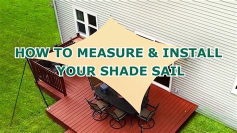 How To Measure For A Rectangular Shade Sail