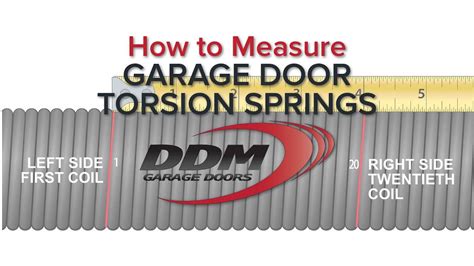 how to measure garage door side springs