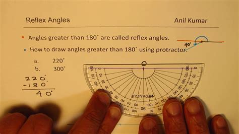 How To Measure Reflex Angles With A Protractor Ks2