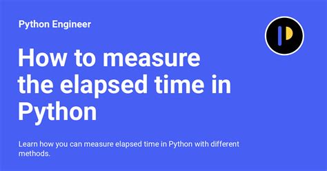 how to measure time in python