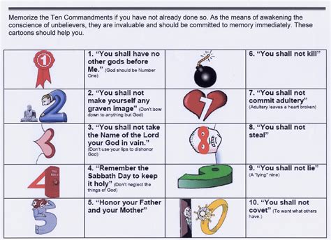 how to memorize the 10 commandments