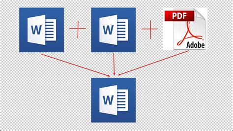 how to merge a pdf in word