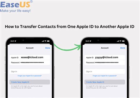 how to merge contacts from different apple ids