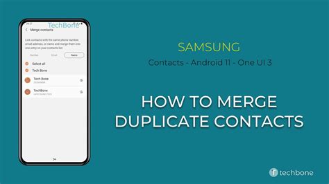 how to merge duplicate contacts in samsung