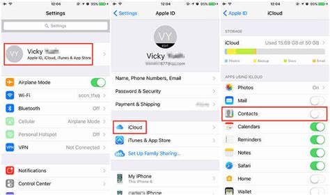 how to merge iphone contacts with icloud