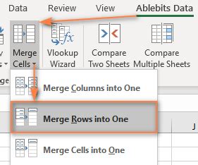 how to merge multiple rows in excel and keep all data