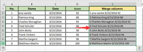 How To Merge Rows But Not Columns