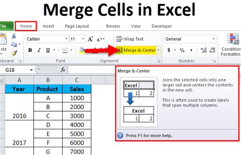 how to merge rows in excel table