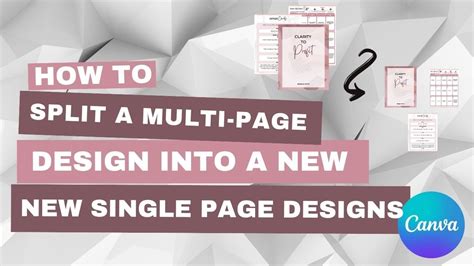 how to merge split pages in canva