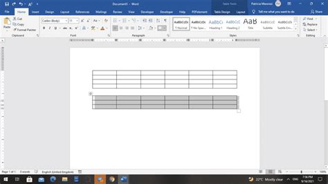 how to merge table in word documents