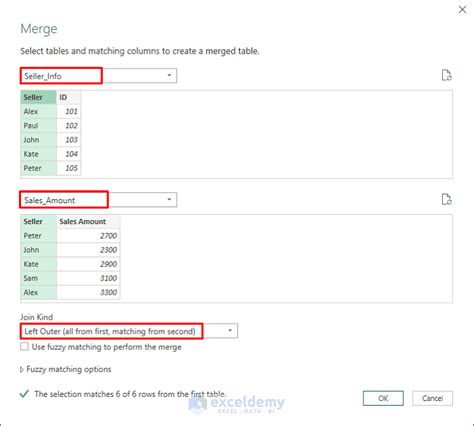 how to merge two tables in excel based on one column