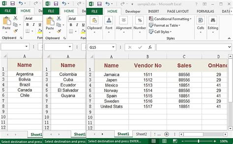 how to merge worksheets in excel