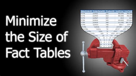 How To Minimize Table Size In