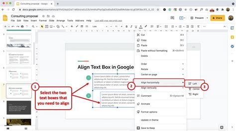 how to mirror a text box in google slides
