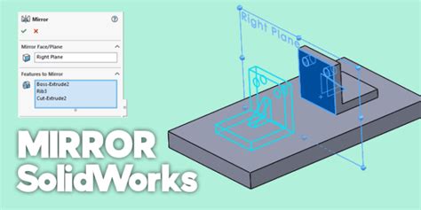 How To Mirror A Wrap In Solidworks