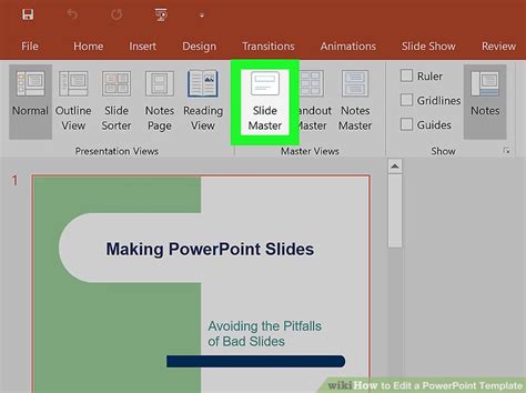 how to modify a template in powerpoint